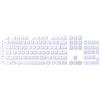 XIHAC Set completo di 111 tasti antiscivolo compatibili con tastiera meccanica da gioco Logitech G813/G815/G913/G915 TKL RGB (layout USA, bianco)