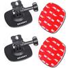 SEASKY Set 2 supporti adesivi flessibili A1 per casco con 3M per GoPro Hero13/12/11/10/9/8 Max DJI Action 5 Pro 4 3 Insta360 X5 X4 X3 Ace Pro 2 accessori per fotocamera sportiva, superfici