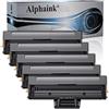 alphaink 5 Toner compatibile con MLT-D111S e MLT-D111L per Stampanti Samsung Xpress SL-M2020w, SL-M2022, SL-M2022W, SL-M2070, SL-M2070FW, SL-M2070W, 1.800 Copie (5 Neri)
