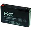 Melchioni Batteria al Piombo 6 Volt 7 Ampere