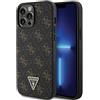GUESS Custodia GUHCP14LPG4GPK per iPhone 14 PRO 6.1 Custodia Rigida Nera 4G Triangolo Logo in Metallo