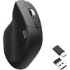 Keychron M6S Mouse Wireless, Sensore Ottico 26.000 DPI, Ultra Silent Micro Switch, Rotella in Metallo, Polling Rate 1000 Hz, Bluetooth/2.4 GHz/Type-C, Ergonomico, Programmabile, Mac/Windows - Nero