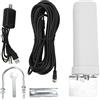SEAFRONT KJ-028 Antenna a Barilotto Omni per Esterni IP67 Impermeabile 5V 25dBi Antenna TV di Segnale HD ad Alto Guadagno 1080P
