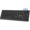 Techly 366402 Tastiera USB con Lettore Smart Card Integrato per CNS CIE e CRS Tessera Sanitaria Nero