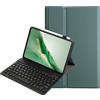 YKWXSC Custodia Tastiera per Samsung Galaxy Tab A11+/A11 Plus Tablet 11 Pollici 2025, QWERTY Staccabile con Collegamento Bluetooth Tastiera, Verde