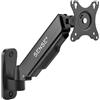 SENSE7 HANG WALL, Supporto Monitor Scrivania, Braccio Monitor VESA 75x75/100x100, Regolabile in Altezza, Inclinazione, Rotazione, Pivot, Gestione Cavi, Montaggio a Parete, per Monitor 17-32, 9 kg