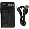 vhbw caricatore USB-C compatibile con Olympus PS-BLM1, PS-BLM5 per camera + cavo USB-C + LED