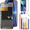 LADYSON Display per 6.1 iPhone 13 PRO Schermo LCD per iPhone 13 PRO A2638 A2483 A2636 A2639 A2640 LCD Display 3D Touch Screen Digitizer Assembly con Strumento(Nero,Versione TFT Highlight)