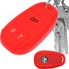 mt key Key Soft Case Custodia protettiva in silicone Cover per auto rossa per Alfa Romeo Giulia Stelvio Giulietta KEYLESS