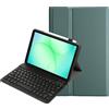 YKWXSC Custodia Tastiera per Samsung Galaxy Tab A11 Tablet 8,7 Pollici X133/X130/X135, QWERTY Staccabile con Collegamento Bluetooth Tastiera, Verde