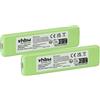 vhbw 2x batteria compatibile con Sony MZ-N1, MZ-N910, MZ-NF810CK, MZ-NH900, MZ-N710, MZ-N810 MP3 music player lettore musicale (1200mAh, 1,2V, NiMH)