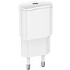 FOREVER Caricatore Rapido 1x Caricatore USB-C 20W Power Delivery e Quick Charge Bianco per iPhone 15 Plus 14 PRO Max 13 PRO 12 Mini 11 SE XS XR 8, Samsung, Xiaomi Cellula