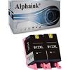 alphaink 4 Cartucce Multipack compatibili con HP 912XL per stampanti HP Officejet 8014, 8012, 8012e, 8015,8015e - OfficeJet Pro 8022, 8022e, 8024e, 8025, 8025e