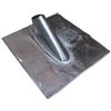 Jalowiecki Jalowglei, tegole in piombo - un pezzo - dimensioni 400 x 360 mm - per pali fino a 50 mm - con passacavo