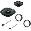 Superauto hi-fi Kit 2 Casse Compatibile con Fiat Panda dal 2003 al 2012 169 seconda serie Con Adattatori E Supporti Altoparlanti Hertz ANTERIORE dcx 170.3