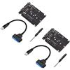 BRIUERG 2X M.2 NGFF o MSATA a SATA 3.0 Adattatore USB 3.0 a 2.5 SATA 2 in 1 Convertitore Reader Card con cavo