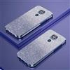 PAIX Custodia Telefono Trasparente Compatibile con Motorola Moto E7 Plus/Moto G9 Play Cover Cornice Elettroplaccata Gradiente Glitter Protettiva Sottile TPU