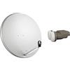 TELE System PARABOLA ANTENNA SATELLITARE 80 CM LNB MONOBLOCCO ASTRA HOT BIRD 1 SINGOLA OUT
