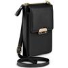 ONEFLOW Bliss Purse - Custodia a tracolla per Apple iPhone 14 Pro Max, con portafoglio e scomparto per cellulare, colore: Nero