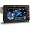 Erisin Android 16 Autoradio CarPlay 1 Din per Alfa Romeo Brera Spider 159 Sportwagon GPS Navigatore Bluetooth Android Auto WiFi 4G DSP DAB+USB CD DVD FM RDS Canbus Schermo tattile IPS 8-Core 4GB+64GB