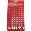 YPREWY Batteria a bottone AG1/AG3/AG4/AG10/AG12/AG13, set di 50 batterie a bottone per orologi, calcolatrici, telecomandi