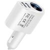 Generic Adattatore auto per presa di corrente, 12 V/24 V, adattatore splitter per auto, caricabatterie per presa di ricarica intelligente, caricabatterie USB da 80 W per auto, per camion, smartphone