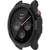 BoLuo Custodia in silicone per Amazfit GTR 4/GTR 4 Pro - Custodia protettiva flessibile TPU Clear per smartwatch (nero)