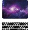 HLAAJJX Custodia Compatibile con Macbook Pro 13 pollici 2015 2014 2013 2012 con display Retina A1425 A1502, Case Rigida Protettivo Plastica Copertina & Tastiera Cover, Galassia viola