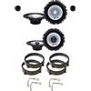 IPNOSIS Kit 6 Casse ALPINE SXE-1750S + SXE-1725S per Lancia Musa da 165mm con 2 Supporti Anteriori, 2 Posteriori e 4 Connettori