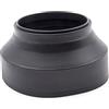 vhbw Paraluce per 67 mm obiettivo nero, gomma, rotondo