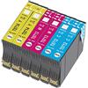 Bada T0715 - Cartuccia d'inchiostro compatibile per Epson T0711 T0712 T0713 T0714 con Epson SX218 SX200 SX415 SX400 SX215 SX210 SX215 SX218 DX4050 SX105 SX110 SX115 (2 ciano, 2 magenta, 2 giallo).