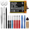 CELLONIC 1x Batteria per Navigatore GPS Compatibile con Polar V650, G484466P - (1400mAh, 3.7V) + Set di strumenti 17pz