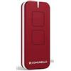 COMUNELLO Telecomando, radiocomando, trasmettitore a 2 canali Victor per ricevitore Comunello a 433,92 MHz - GVCTR2STN0R00 rosso