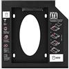 Bewinner 2.5 SATA HDD SSD Hard Drive Adapter 2 HDD Contenitore Hard Disk Drive Case per 9.5mm / 12.7mm bay Adattatore Dvd Ottico per Laptop CD/Dvd-Rom(12.7mm)