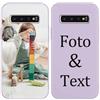 Yoedge Cover Personalizzata Custodia per Samsung Galaxy S10 Plus 6,4 Personalizzato con Foto Testi Disegni Personalizza Custodia Immagine, Antiurto Viola Personalizzabili Case per Samsung S10 Plus