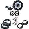 IPNOSIS Kit 4 Casse ALPINE SXE-1725S + SXE-1025S per Fiat Bravo dal 2007 in poi con 2 Supporti Anteriori, 2 Supporti Posteriori e 4 Connettori