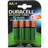 Duracell 75056930, Pila Ricaricabile AA x4 Supreme