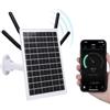Goshyda Router da 4G per Esterni Solari con Slot per Scheda SIM, Router Modem LTE da 4G a Energia Solare da 12 W Incorporata in una Batteria da 18000 MAh, Estensione Wifi Impermeabile (Antenne