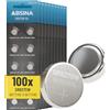 ABSINA 100x Batteria SR927SW a bottone per orologi 1,55V ossido d'argento - SR927W batteria orologio 395/399 / AG7 / LR927 - pile orologio da polso, batteria 395/399, batterie orologio da polso miste