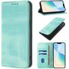 FERLAN Cover Compatibile con Xiaomi Redmi Note 8 Pro, Premium Pelle PU Flip Libro Custodia Antiurto [Protezione Completa] [Slot per Scheda] [Funzione di Supporto],verde chiaro