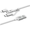 Mophie ZAGG - Cavo USB A naar USB C/Lightning/Micro USB, 1 m