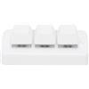 Tangxi Mini Tastierino a 3 Tasti Tastiera Macro da Gioco Meccanica USB Wireless 2 in 1 Tastiera Personalizzata Programmabile e Sostituibile a Caldo, per Giochi OSU Lavoro D'ufficio (White)