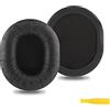 Geekria QuickFit Protein - Cuscinetti auricolari di ricambio per cuffie Audio-Technica ATH-M40fs ATH-D40fs ATH-M66, cuscinetti per auricolari, cuscinetti per auricolari, parti di riparazione (nero)