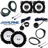 Superauto hi-fi Kit 6 Casse Per Fiat Panda dal 2012 terza serie Qualità Con Adattatori E Supporti Altoparlanti Alpine anteriore e posteriore Completo