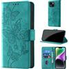 CaseGla Cover per iPhone 15 Plus 6,7 Zoll [Blocco RFID] Custodia Portafoglio Premium Pelle PU Wallet Case Flip Libro con Porta Carte Slot Supporto, Turchese