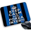 My Cust Tappetino Mouse Pad Personalizzabile gadget compatibile per tifoso neroazzurro Calcio keep calm Forza nerazzurri