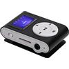 Wakects Lettore MP3, Lettore musicale portatile Mini Clip Posteriore Display LCD Lettore Musicale MP3 per la Cammina, con auricolare (nero)