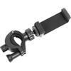Uqezagpa Morsetto regolabile per smartphone per supporti per microfono con rotazione completa supporto per clip per telefono per 60-90 mm di larghezza dispositivo adattatore per treppiede supporto
