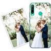 Sunrive Personalizzate Cover compatibile con Huawei P40 lite E personalizzabile con Foto Testi Frase Logo Disegni e Grafiche Personalizzata, assorbimento degli urti morbido TPU trasparente