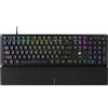 Corsair K70 CORE RGB Tastiera meccanica da gioco con poggiapolsi, interruttori lineari MLX rossi pre-lubrificati, smorzamento del suono, manopola di controllo multimediale, compatibile iCUE, layout